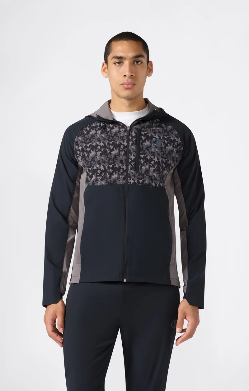 Men’s Stretch Nylon Hooded Jacket
