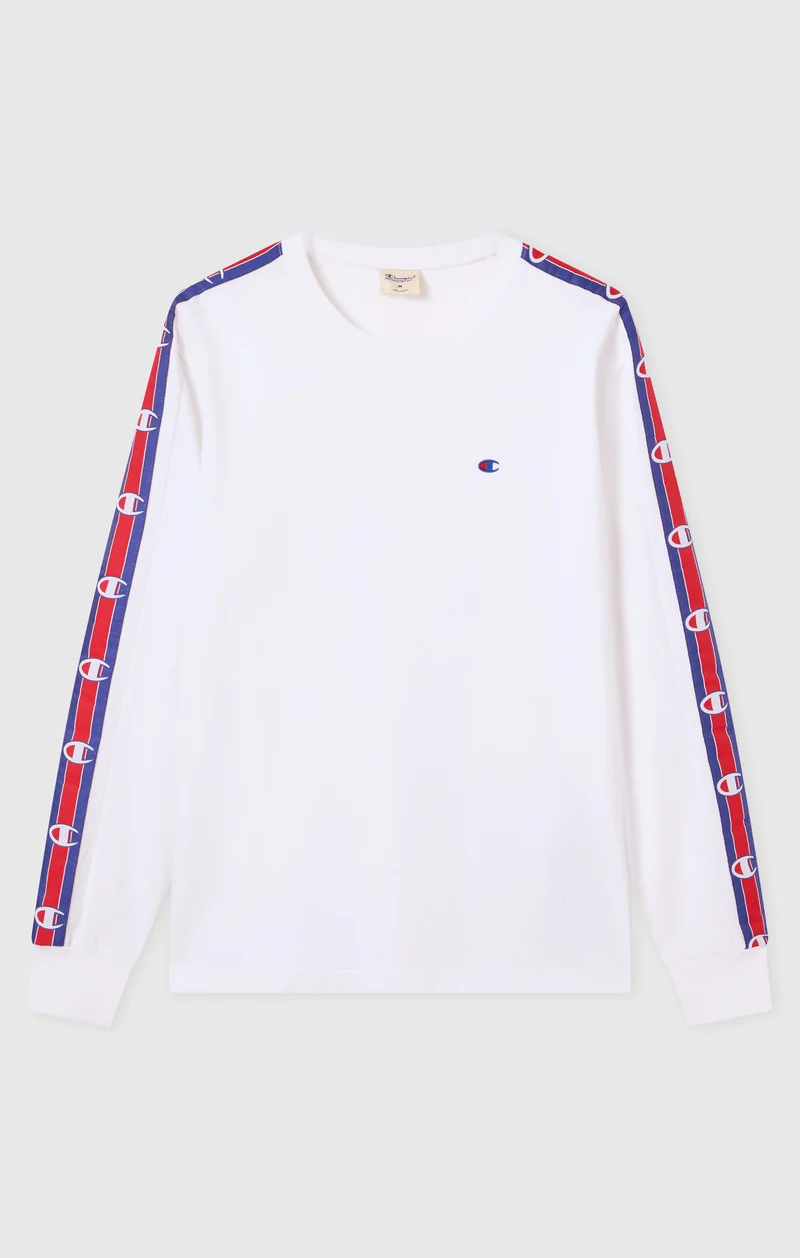 Men’s Heavyweight Long Sleeve T-Shirt with Logo Tape