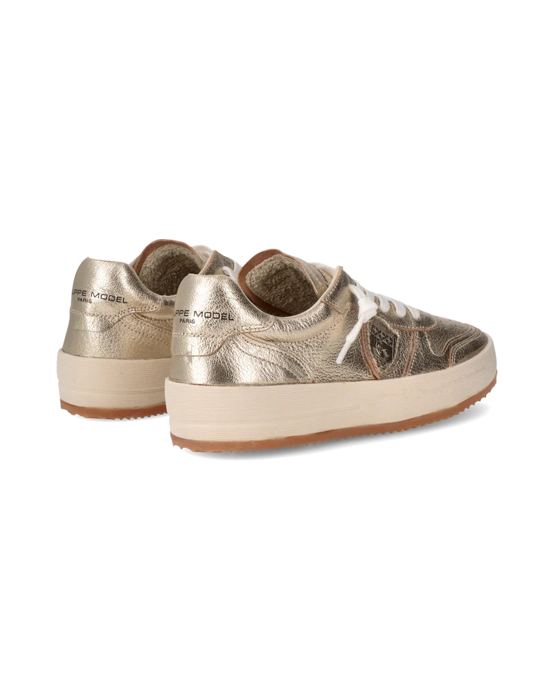 Sneakers Nice Tennis Women, Gold