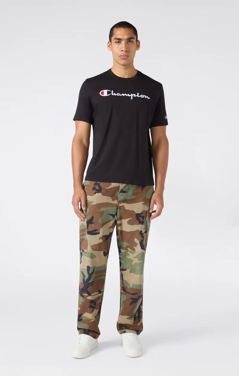 Men’s Cotton T-Shirt with Champion Logo