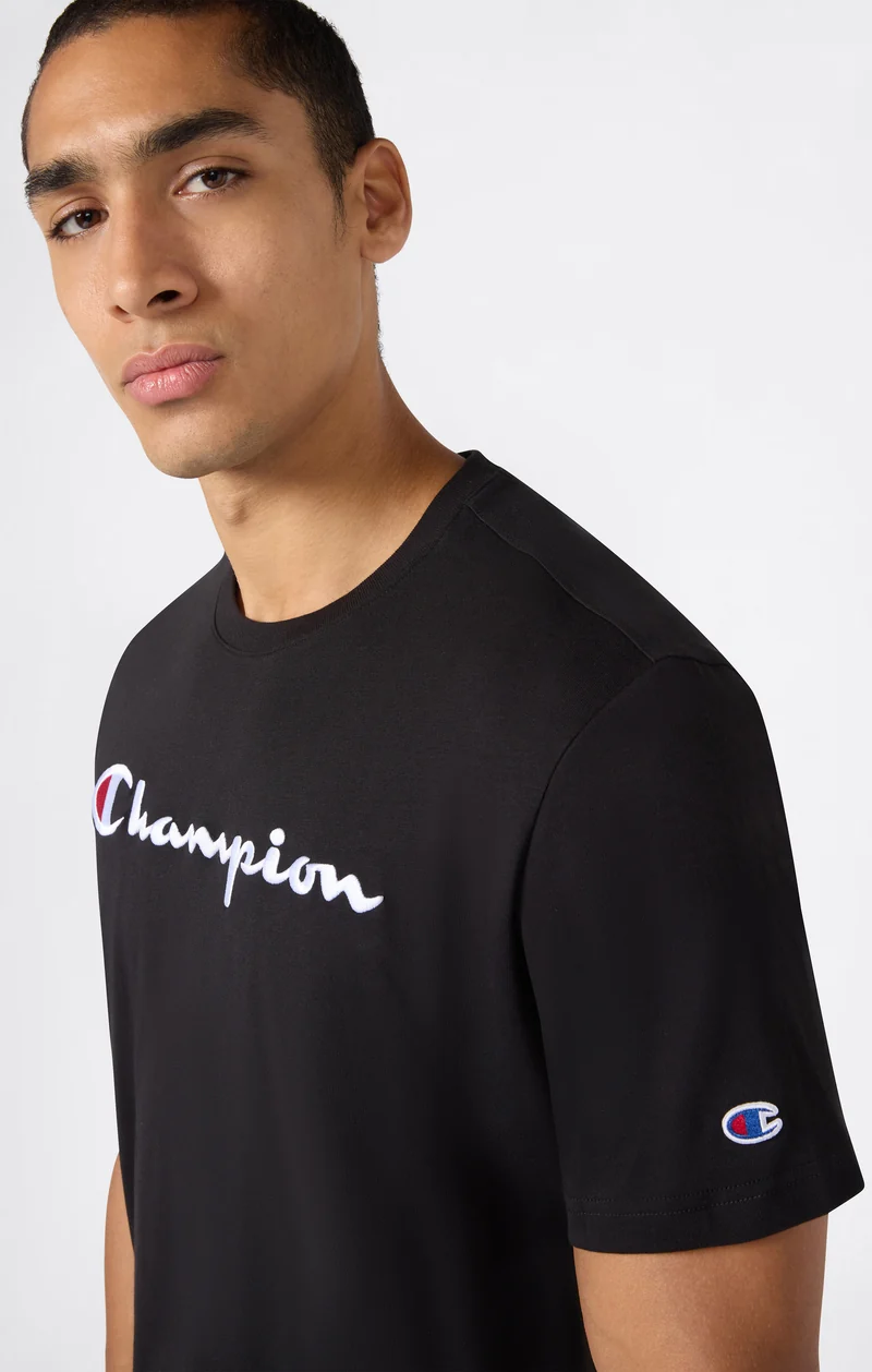Men’s Cotton T-Shirt with Champion Logo