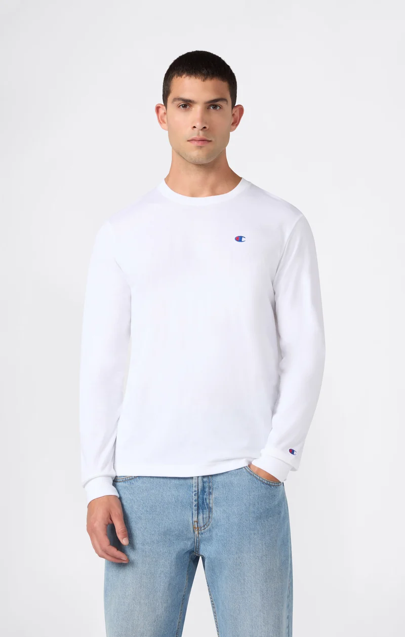 Men’s Cotton Long Sleeve T-Shirt with C Logo