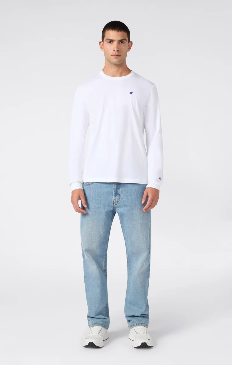 Men’s Cotton Long Sleeve T-Shirt with C Logo