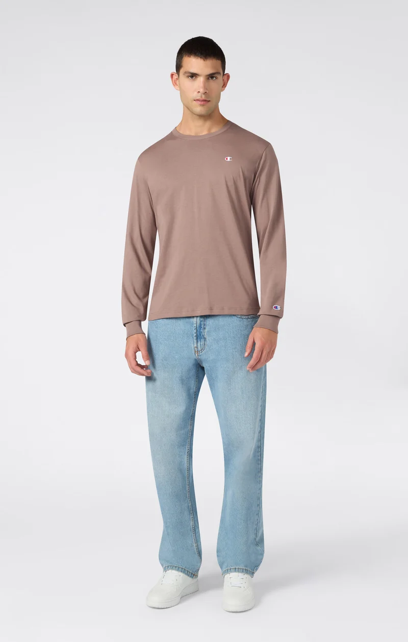 Men’s Cotton Long Sleeve T-Shirt with C Logo
