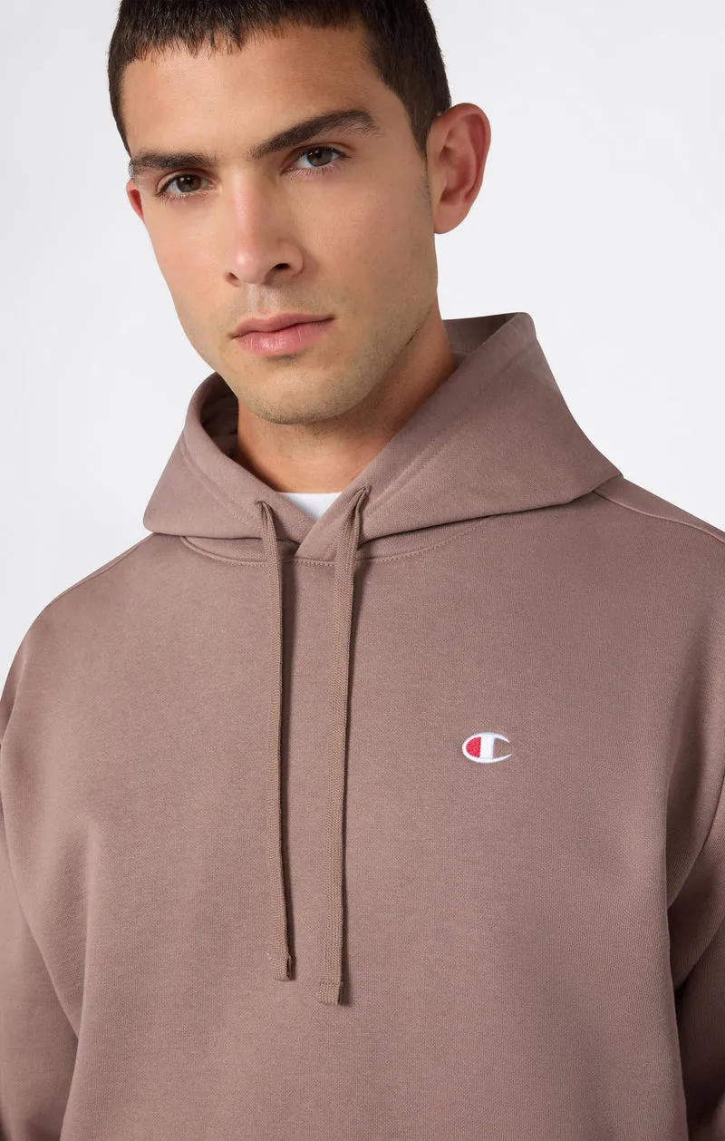 Men’s Hooded Sweatshirt with C Logo and Brushed Interior