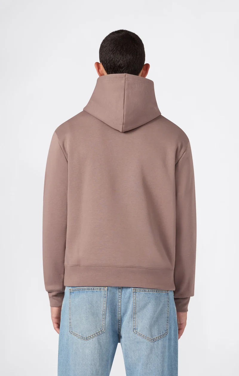 Men’s Hooded Sweatshirt with C Logo and Brushed Interior