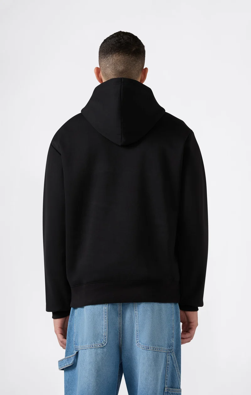 Men’s Hooded Sweatshirt with C Logo and Brushed Interior