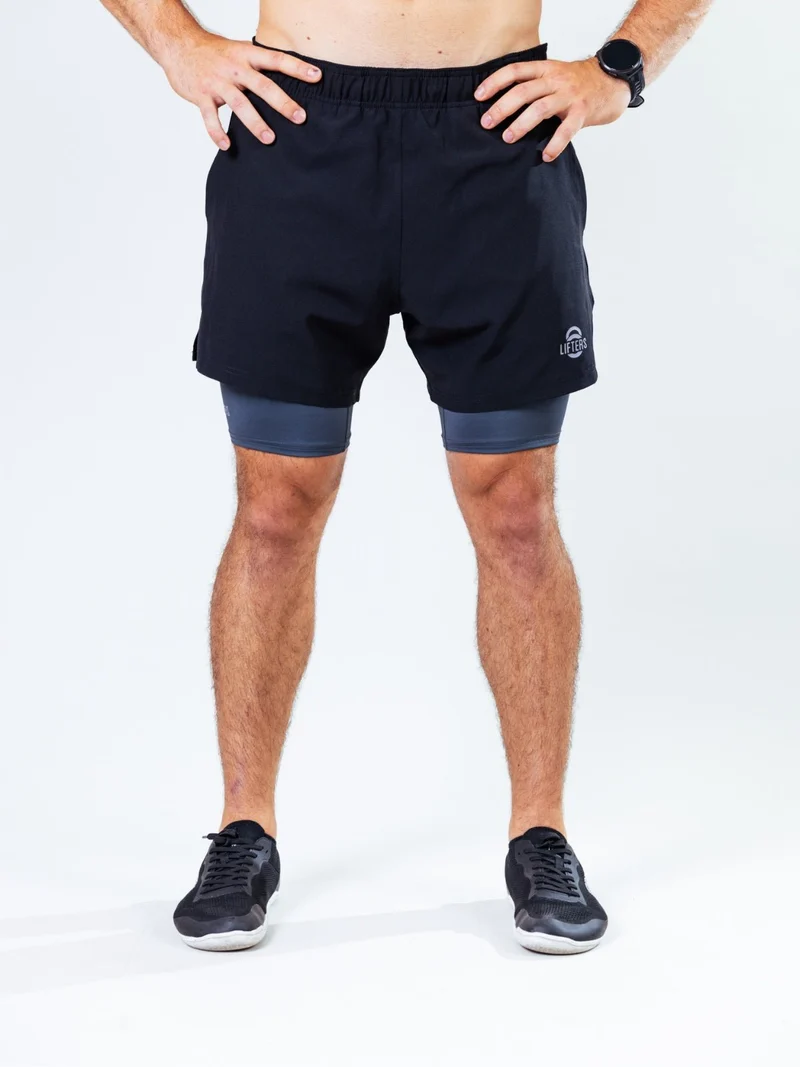 Hybrid 2-in-1 Sport Shorts Short Cut
