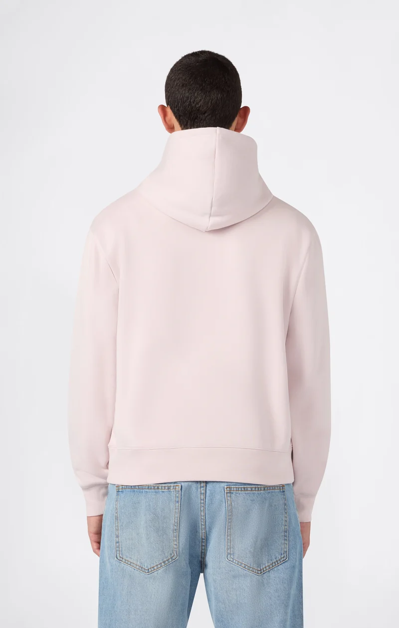 Men’s Hooded Sweatshirt with Maxi Logo and Brushed Interior