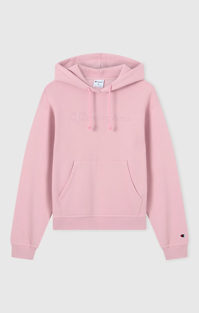 Women’s Hooded Sweatshirt with Maxi Logo and Brushed Interior