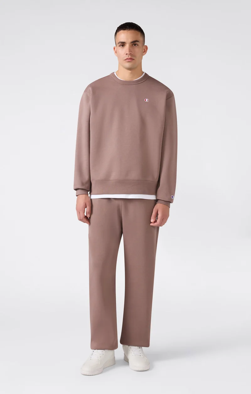 Men’s Trousers with Elasticated Cuffs, C Logo and Brushed Interior
