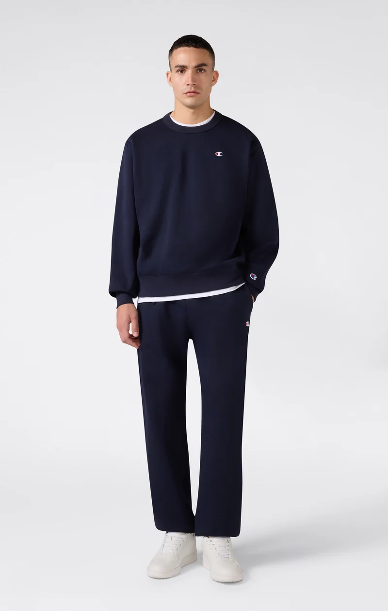 Men’s Trousers with Elasticated Cuffs, C Logo and Brushed Interior