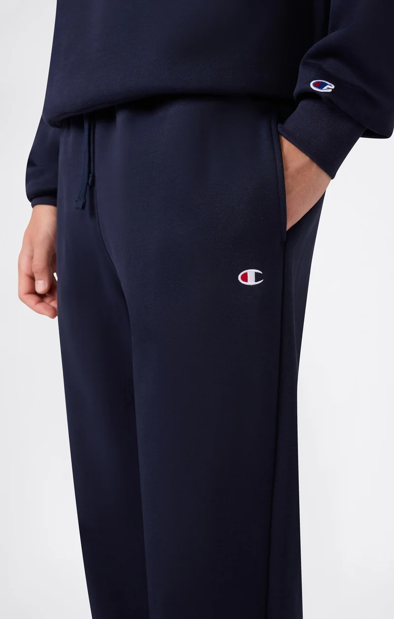 Men’s Trousers with Elasticated Cuffs, C Logo and Brushed Interior