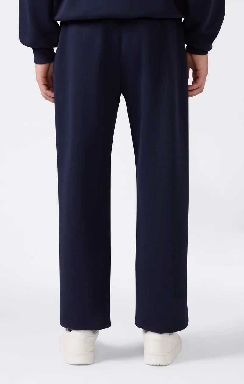Men’s Trousers with Elasticated Cuffs, C Logo and Brushed Interior