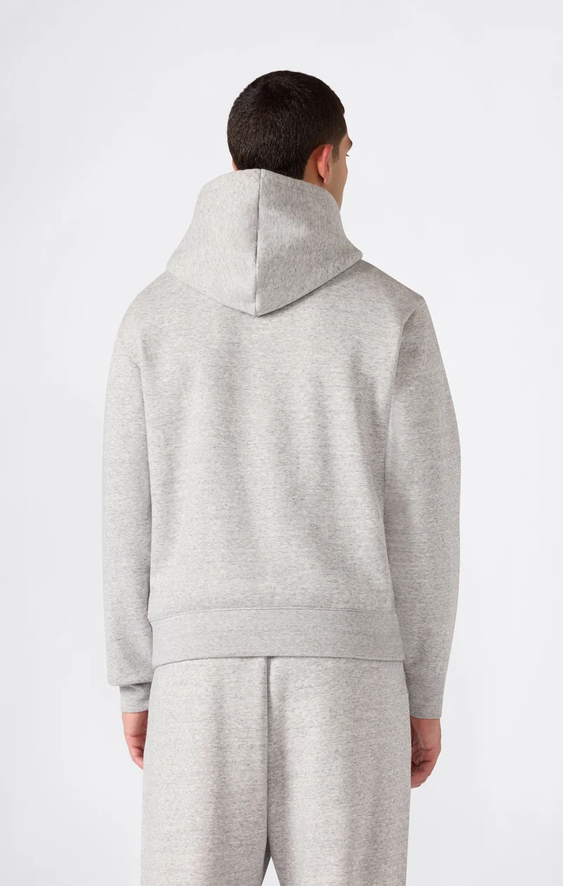 Men’s Hooded Sweatshirt with C Logo and Brushed Interior