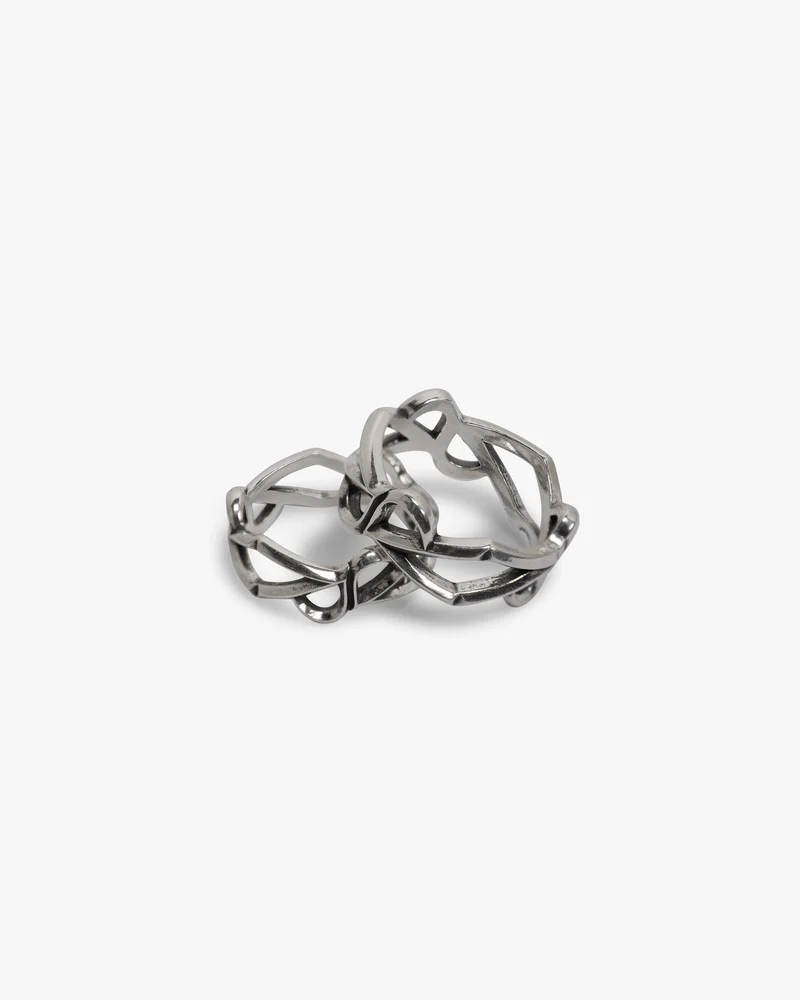 Initial Chain Ring - Silver