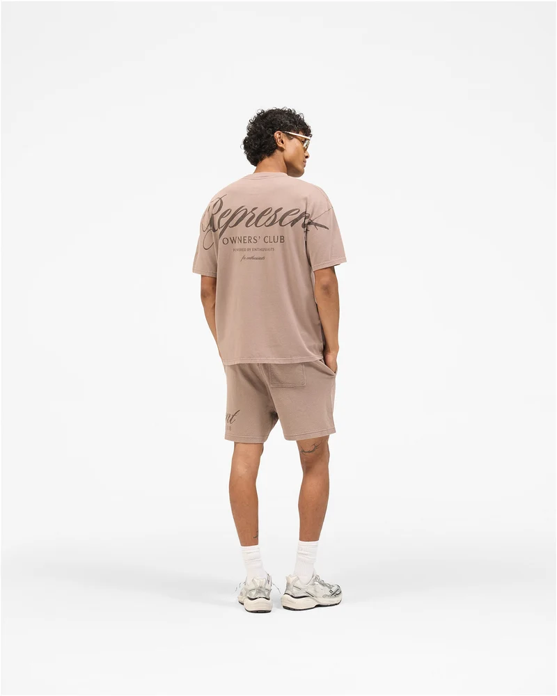 Represent Owners Club Script T-Shirt - Truffle
