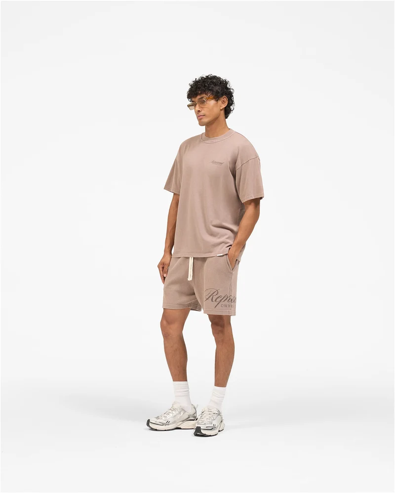 Owners Club Script Mesh Shorts - Truffle