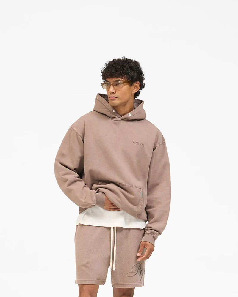 Owners Club Script Hoodie - Truffle