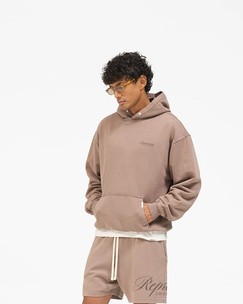 Owners Club Script Hoodie - Truffle