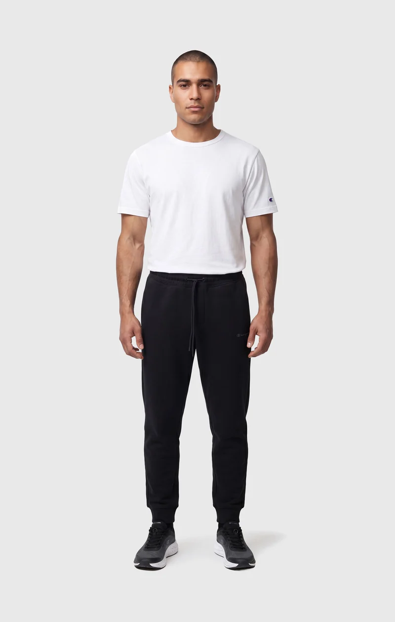 Men’s Cuffed Trousers in Stretch Interlock C-Tech