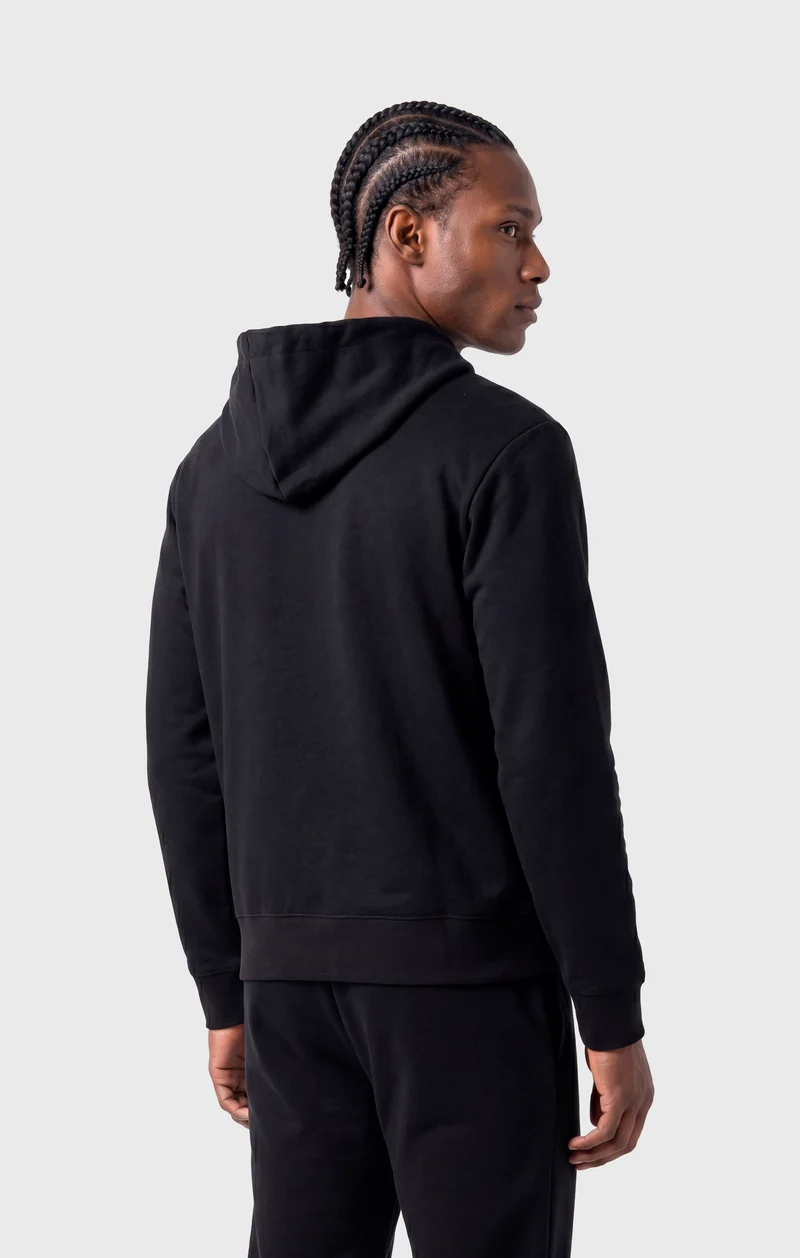 Men’s Full-Zip Hooded Sweatshirt in Stretch Interlock C-Tech