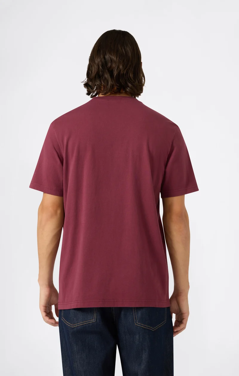 Men’s Heavy Cotton Basic T-Shirt with Embroidered Logo
