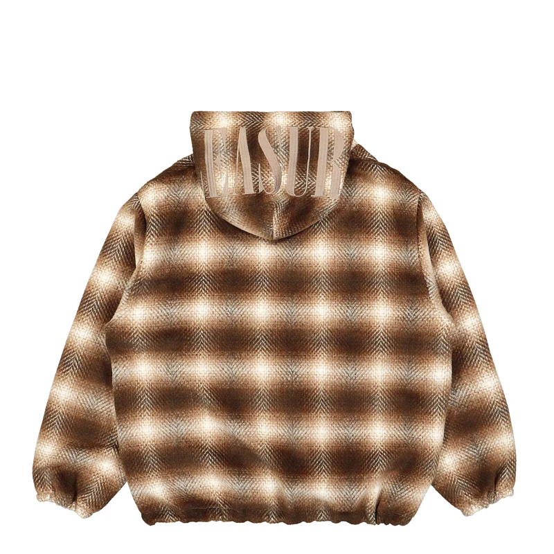Beyond Plaid Woven Hoodie