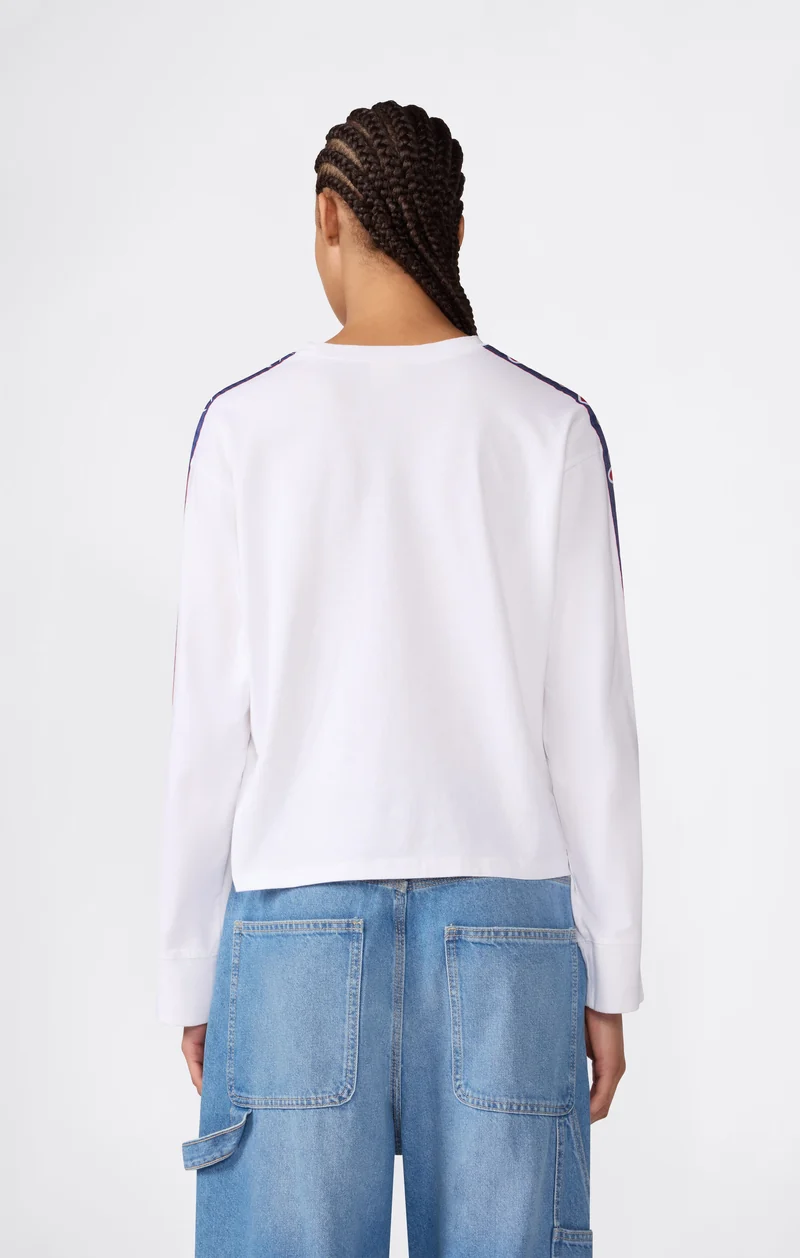 Women’s Heavyweight Long Sleeve T-Shirt with Logo Tape