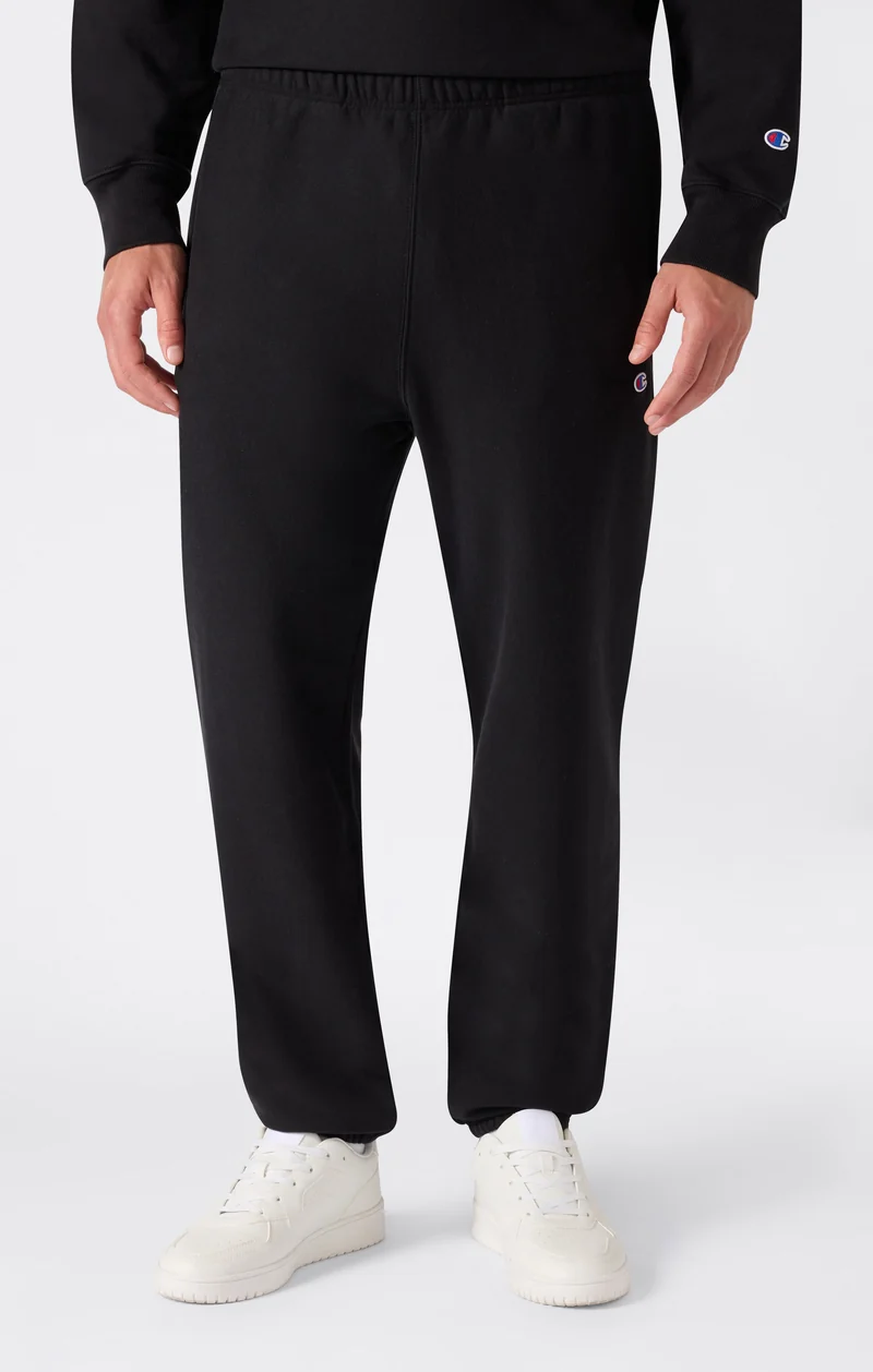 Men’s Reverse Weave Trousers with Elasticated Cuffs and Brushed Interior