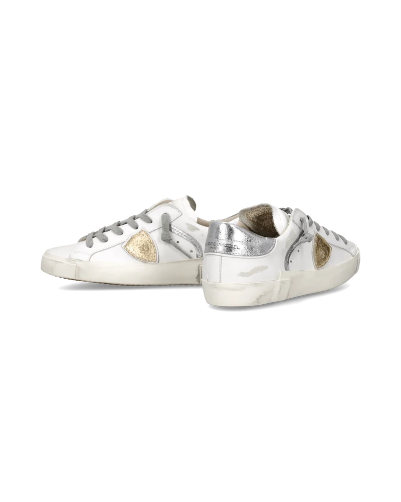 Sneakers Prsx Women, White Metallic Silver