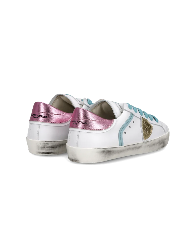 Sneaker Prsx Kids, White Pink Light Blue