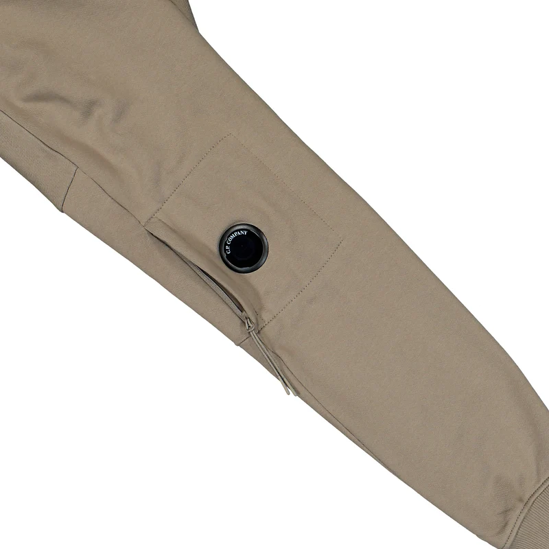 Diagonal Raised Fleece Half Zip Lens Sweatshirt
