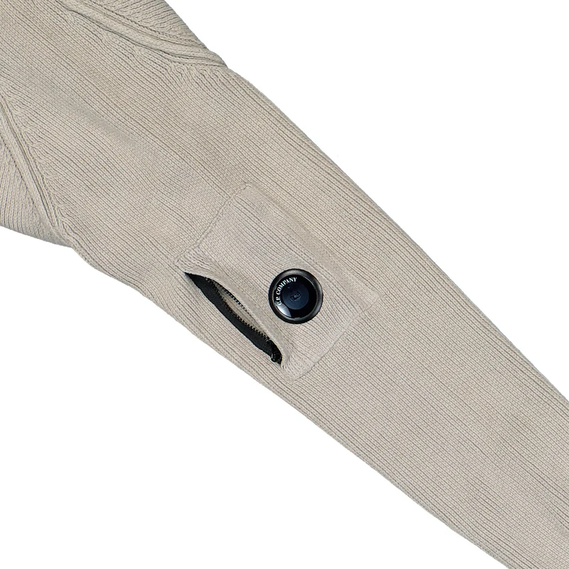 Chenille Cotton Lens Crewneck Sweater