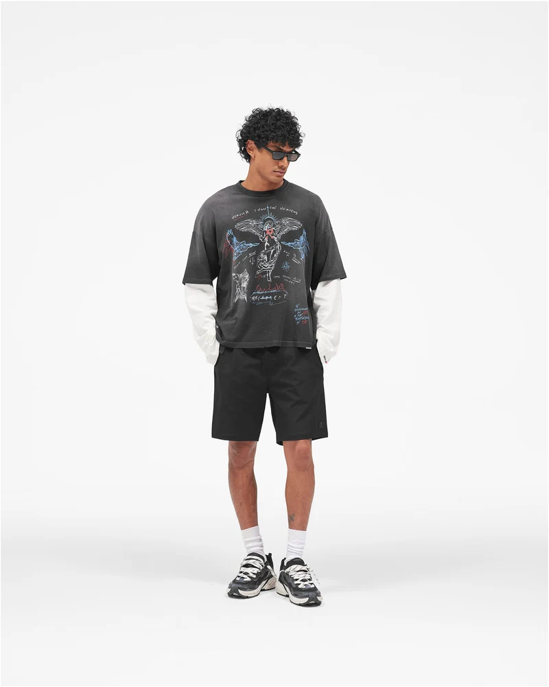 Nylon Cargo Short - Black