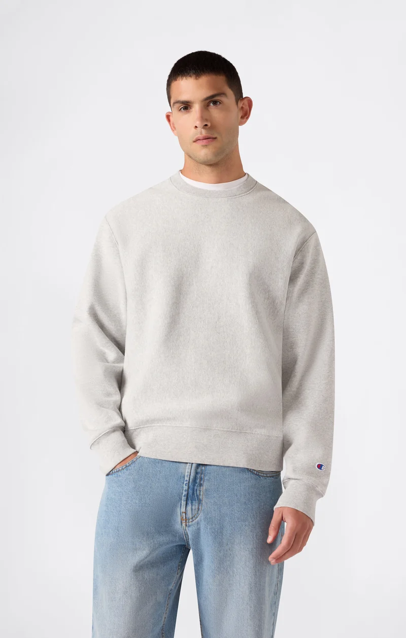 Men’s Reverse Weave Crewneck Sweatshirt with Brushed Interior