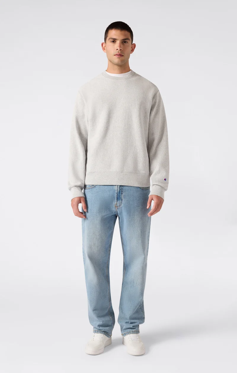 Men’s Reverse Weave Crewneck Sweatshirt with Brushed Interior