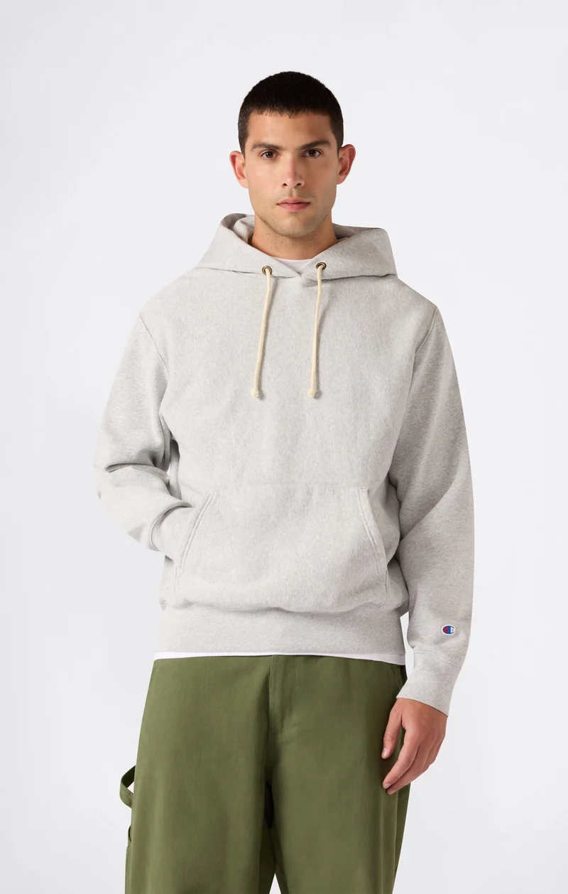 Men’s Reverse Weave Hooded Sweatshirt with Brushed Interior