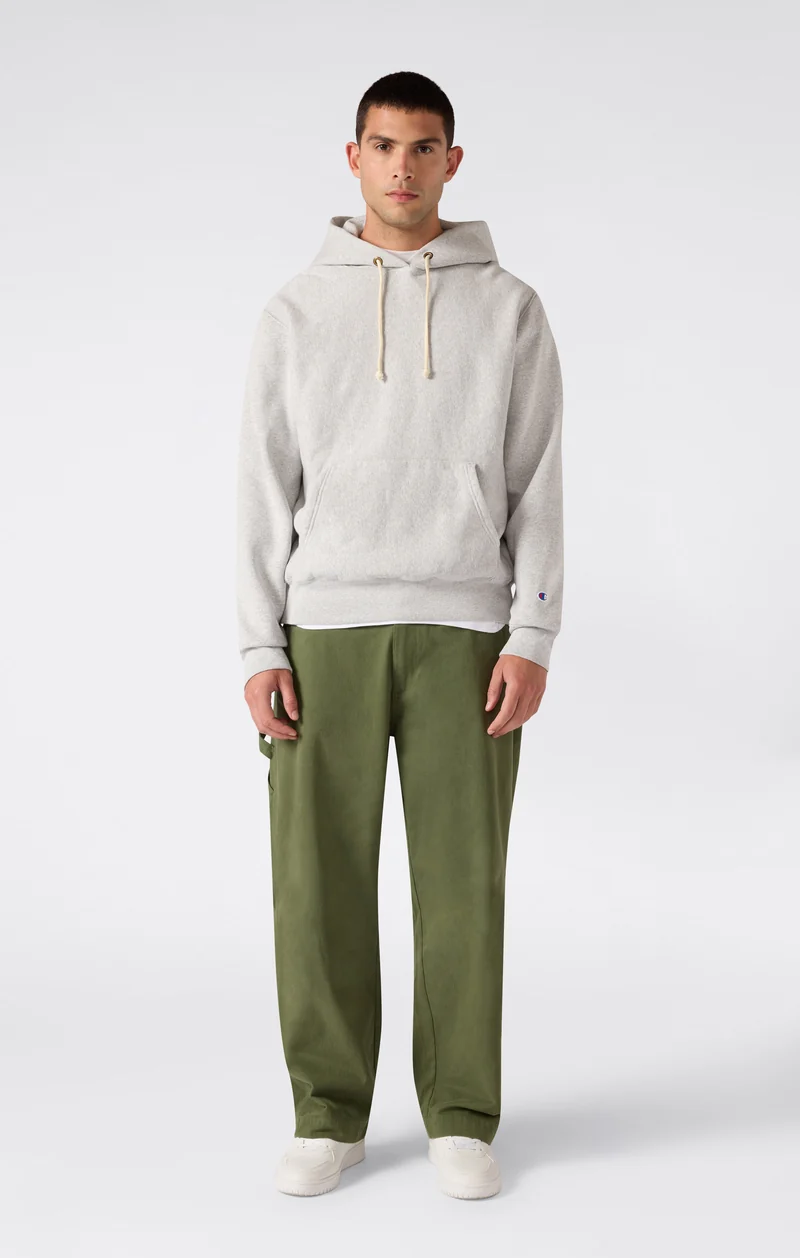 Men’s Reverse Weave Hooded Sweatshirt with Brushed Interior