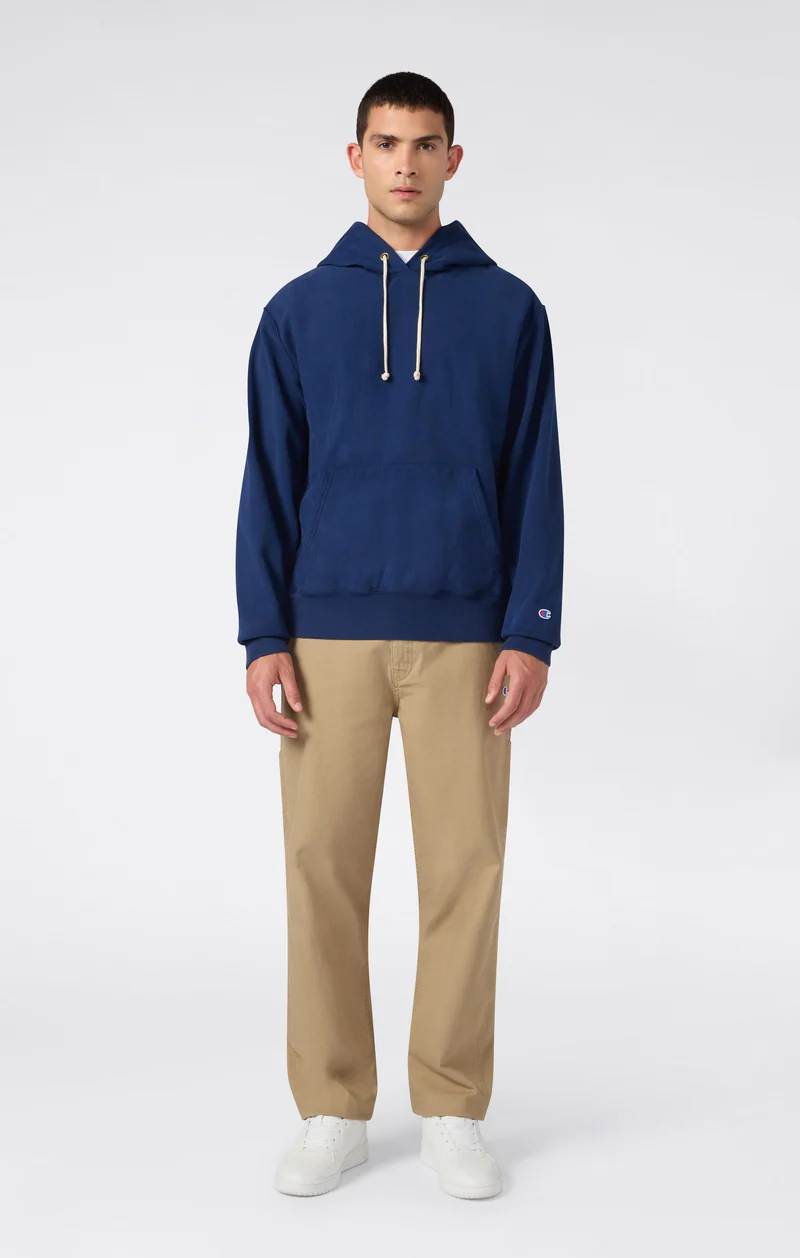 Men’s Reverse Weave Hooded Sweatshirt with Brushed Interior