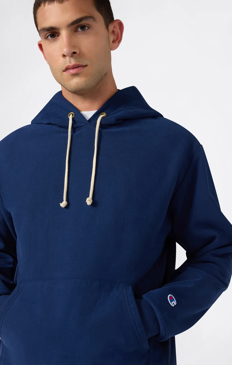Men’s Reverse Weave Hooded Sweatshirt with Brushed Interior