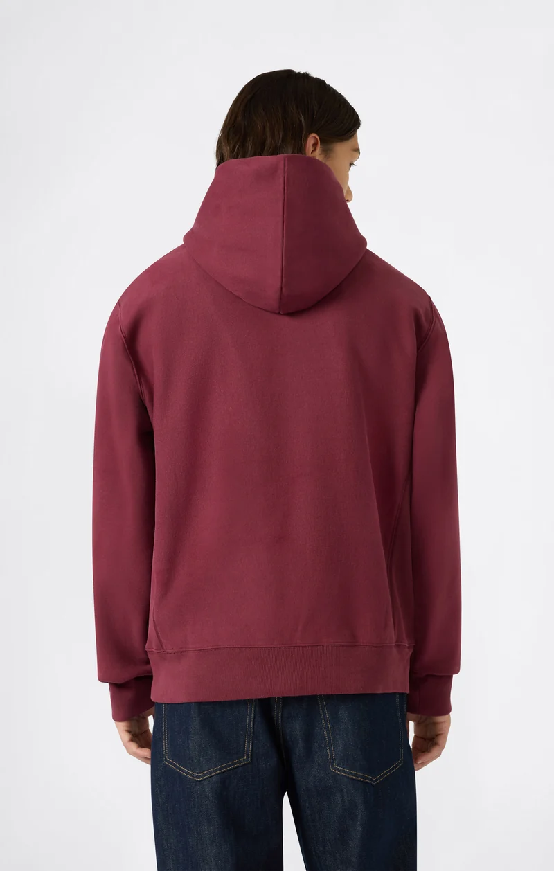 Men’s Reverse Weave Hooded Sweatshirt with Brushed Interior