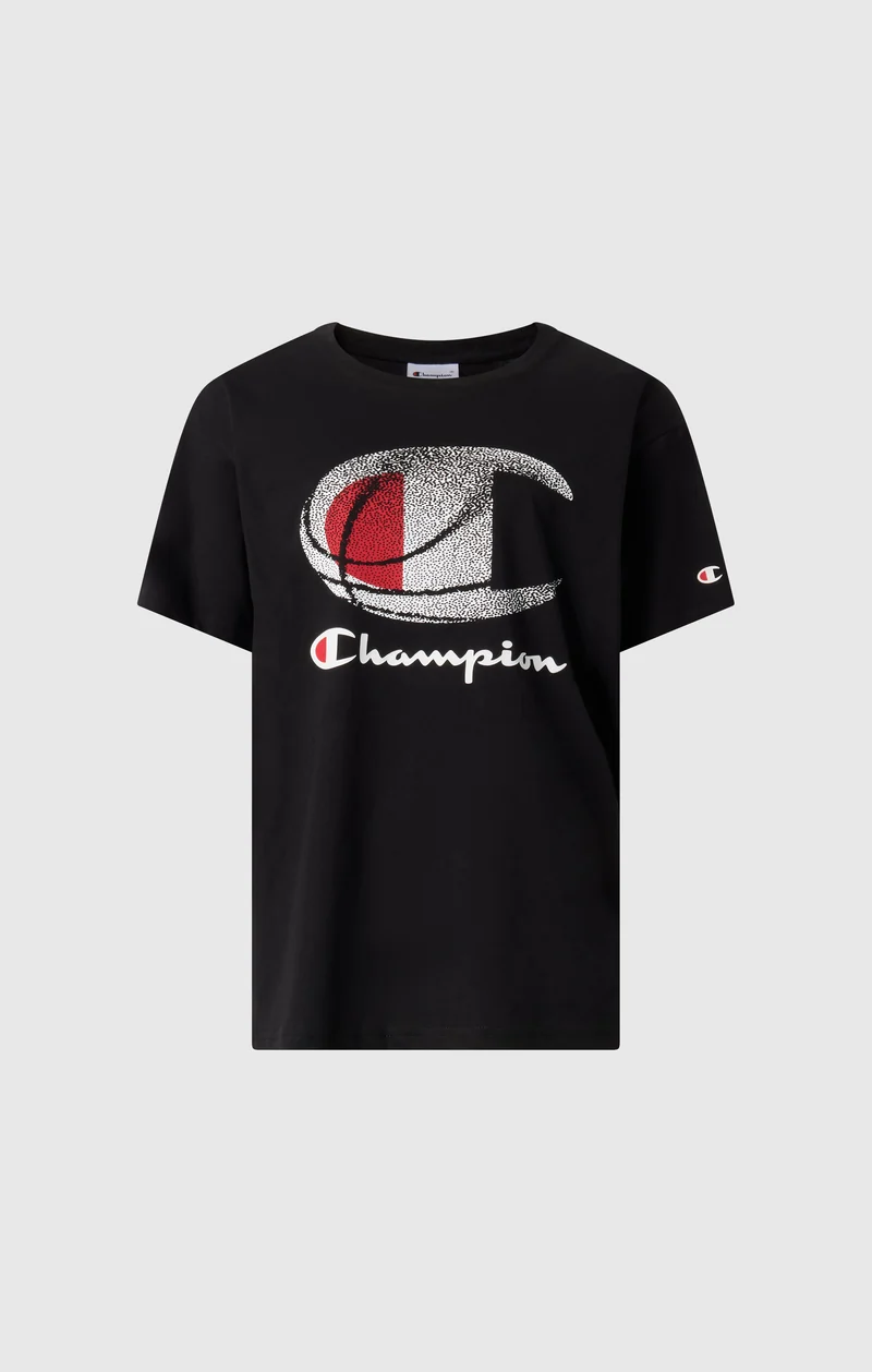 Boys' Crew Neck T-Shirt with Graphic Logo