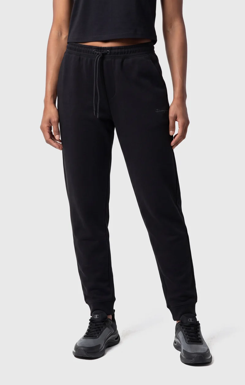 Women’s Trousers with Ribbed Cuffs in Stretch Interlock C-Tech