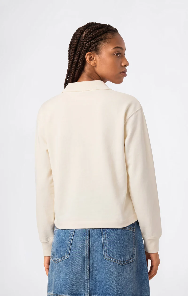 Girls’ Long Sleeve Polo Shirt with Champion Logo