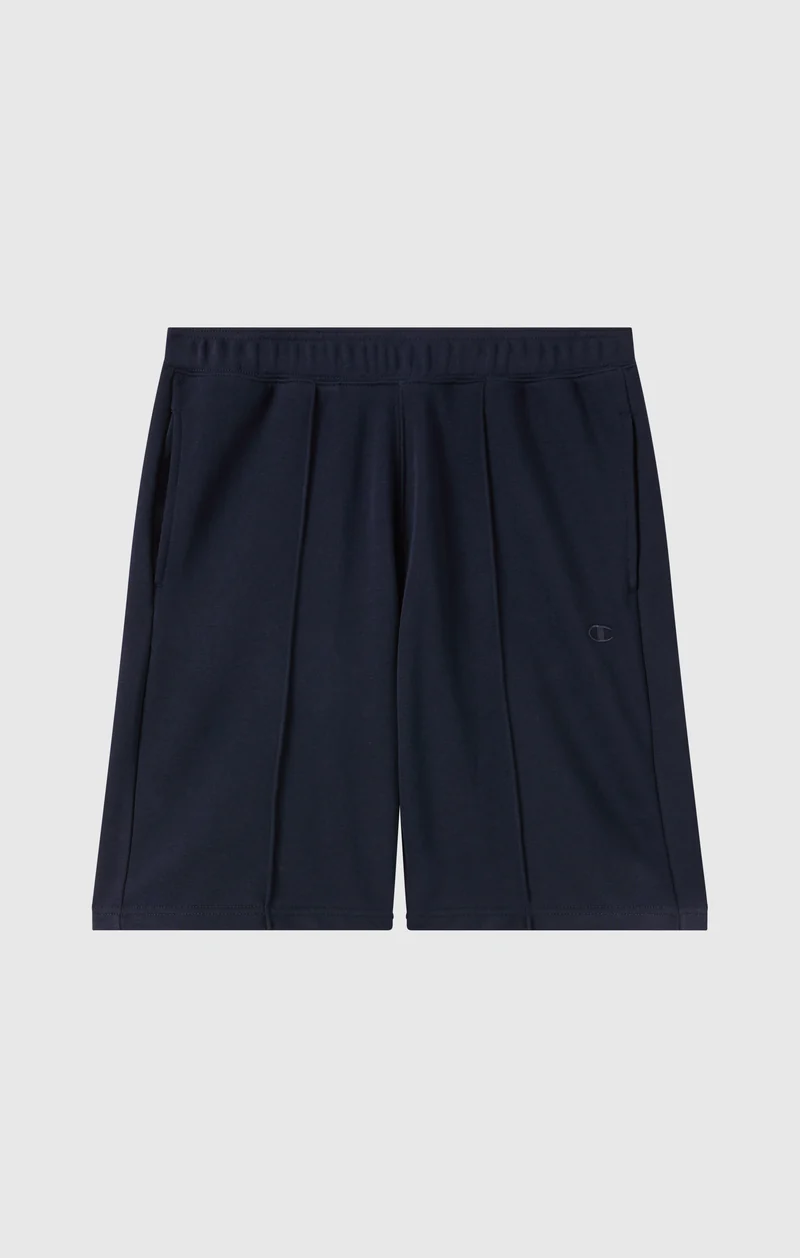 Men’s 9’’ Bermuda Shorts with Stitched Pintuck Icons