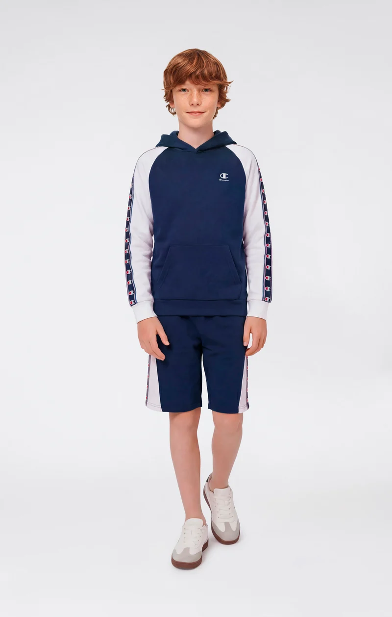Boys’ Hooded Sweatshirt with C-Logo Tape