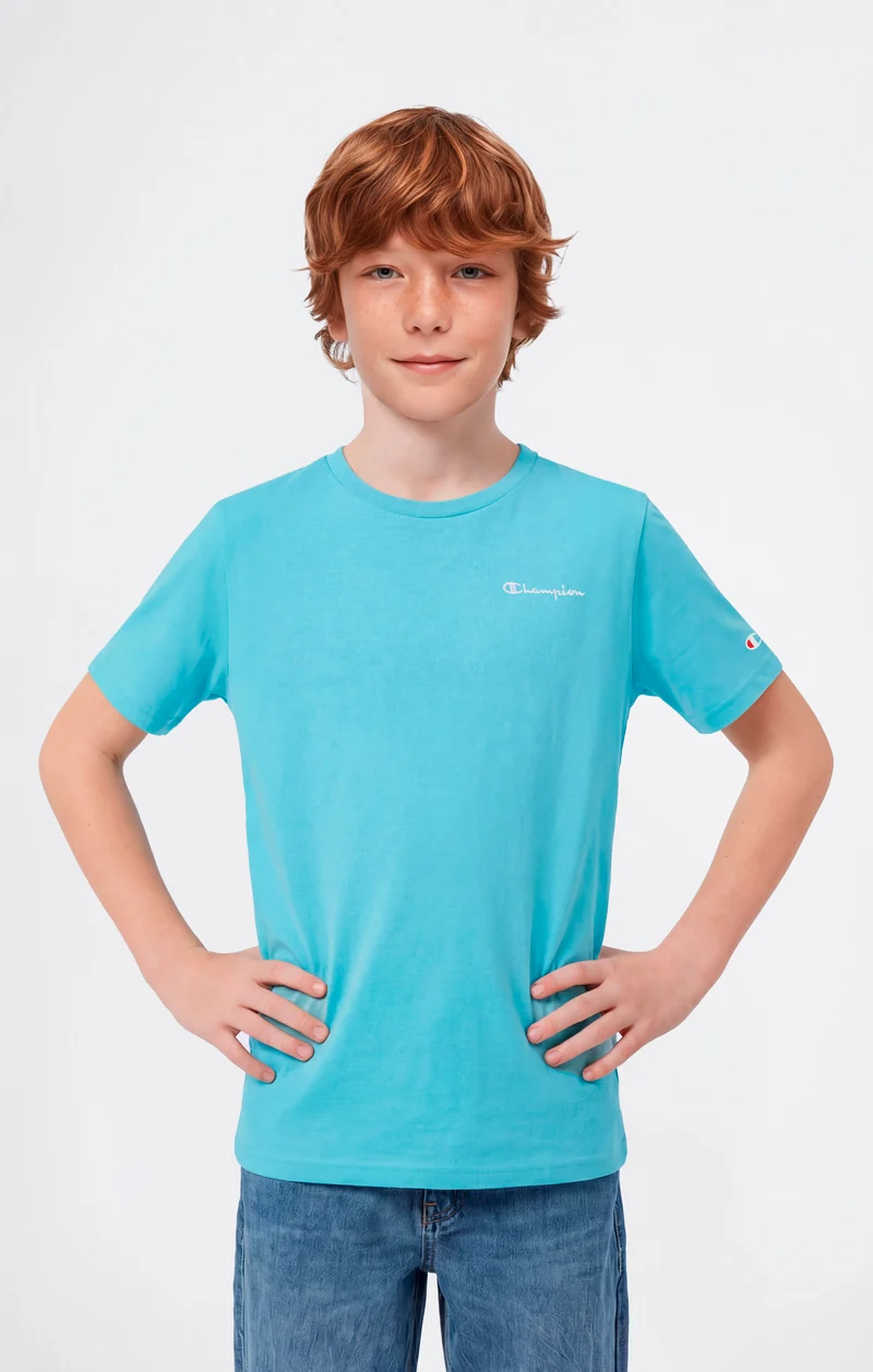 Boys’ Crewneck Small Script Logo T-Shirt Icons