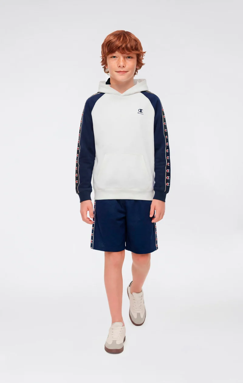 Boys’ Mesh Bermuda Shorts with Tape Logo
