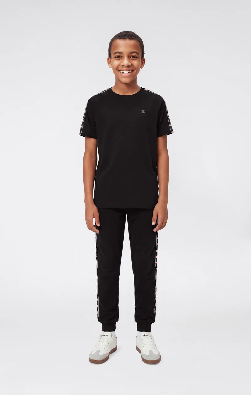 Boys’ Crewneck T-Shirt with Tape Logo